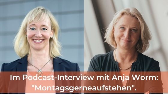 Gehaltsvorstellungen in der Bewerbung angeben. Ein Podcast-Interview von Anja Worm.